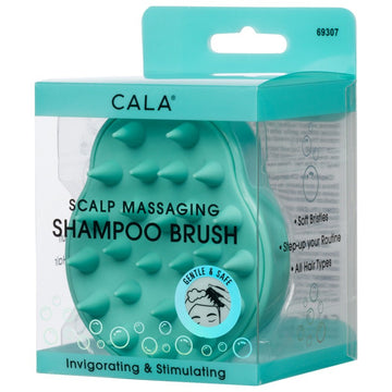 CALA SCALP MASSAGING SHAMPOO BRUSH: MINT